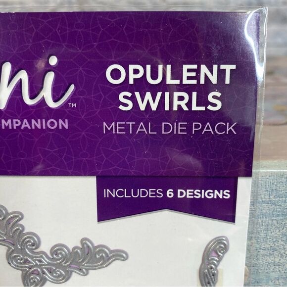 Crafters Companion Gemini Metal Die Pack Opulent Swirls 6 Designs Card Making - Picture 3 of 3